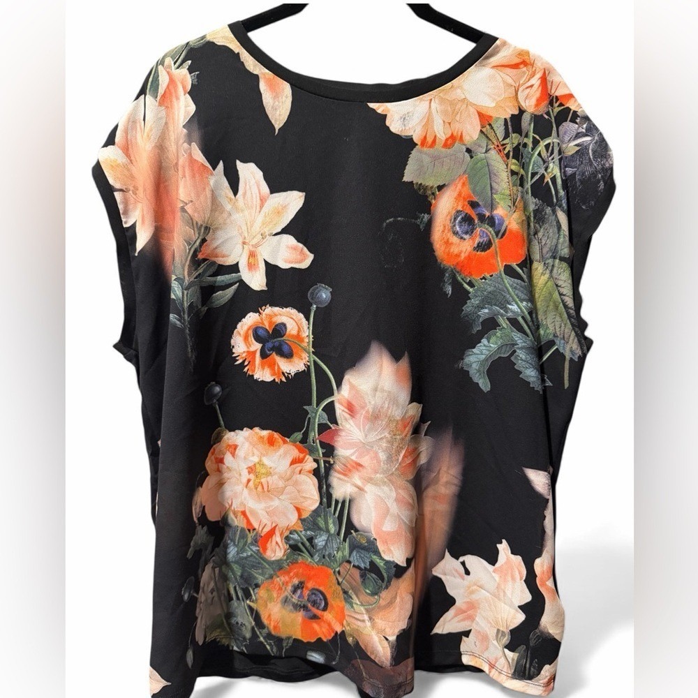 Ted Baker Bold Floral Women's Blouse Size EU 2 (US Size 6/Small)